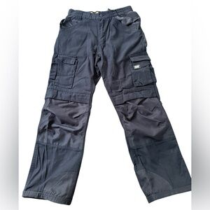 CAT Mens Black Trademark Cargo Work Pants
